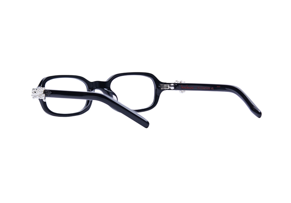 Mardi Mercredi SQUARE GLASSES M.O-002_BLACK + Ribbon Charm