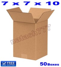 50 - 7x7x10 Cardboard Boxes 32ECT Mailing Packing Shipping Corrugated Carton