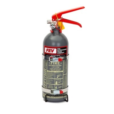 FEV 1.75LTR Mousse à Main Extincteur avec Support Et 2 Câbles - Photo 1/2