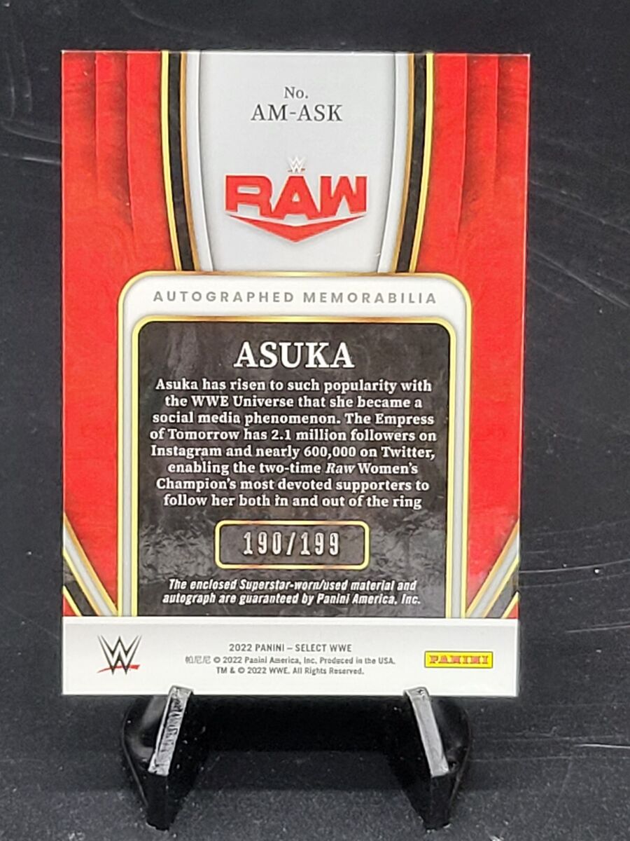 2022 PANINI SELECT WWE ASUKA RELIC AUTOGRAPHED MEMORABILIA 2022 PANINI SELECT WWE ASUKA RELIC AUTOGRAPHED MEMORABILIA