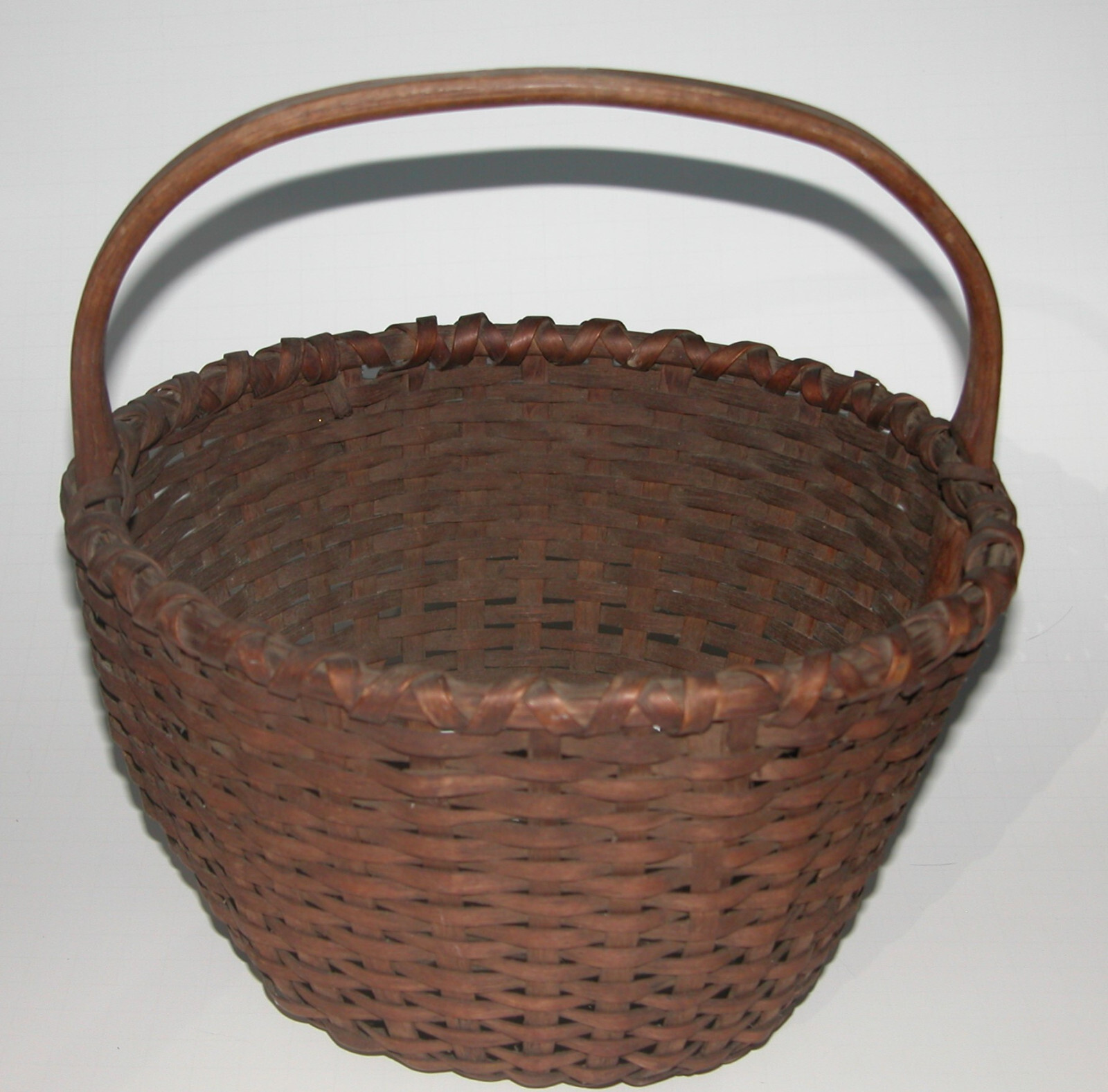 Vintage Primitive Taghkanic Taconic Hudson River NY Woven Basket