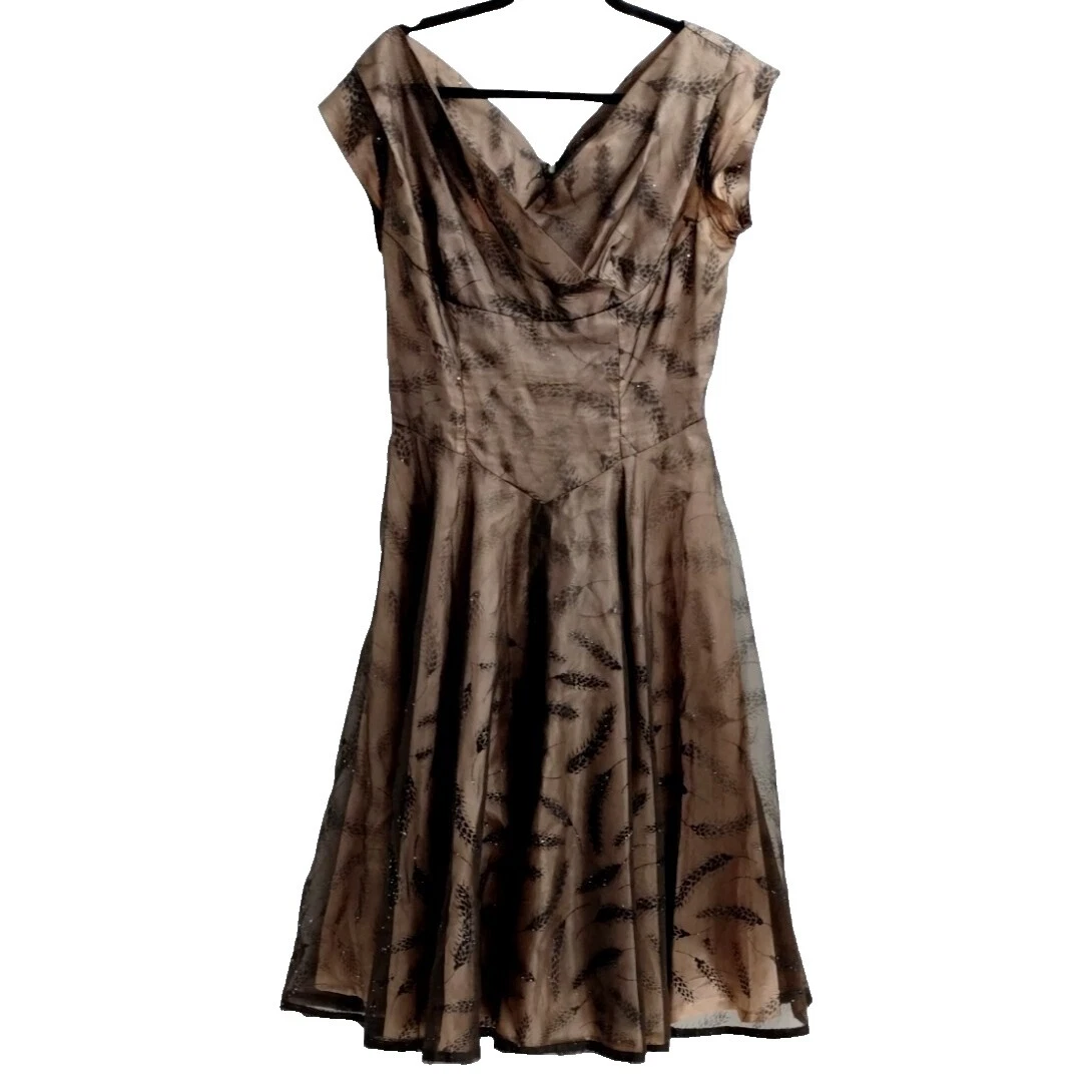 Synthetic Party Vintage Dresses for Women