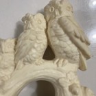 Vintage Carved Owls Figurine Sculpture Alabaster Resin A Santini  Italy 5” — photo 2