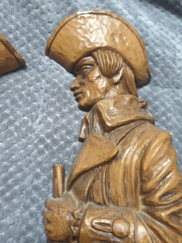 Vintage Burwood Revolutionary Colonial War Soldier Wall Decor 4246/4247 - Picture 3 of 11