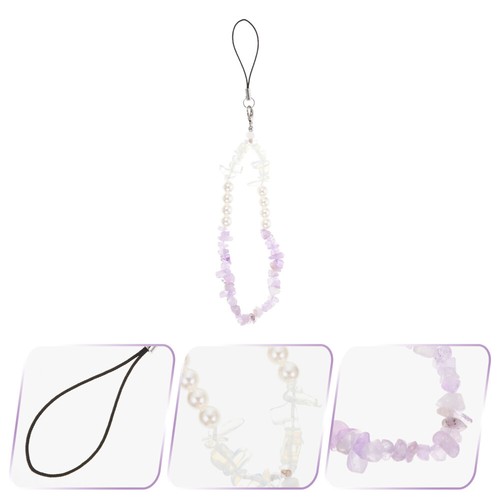 Mobile Phone Chain Pendant Crossbody Lanyard Crystal Beaded Wrist Strap - Zdjęcie 6 z 12