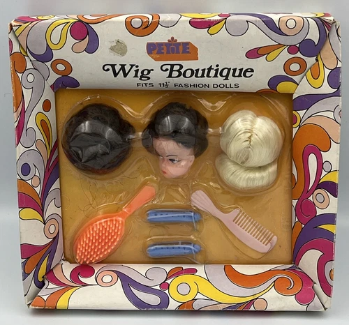 Vintage 1970s Petite Wig Boutique For 11.5” Fashion Dolls Like Barbie Orig Box