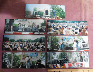 Michigan Country Music B-93 Radio "Birthday Bash" Set of (7) Panoramic Photos