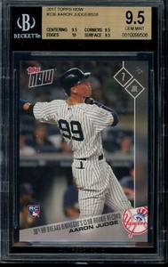 2017 Topps Now #336 Aaron Judge BGS 9.5 Gem Mint RC Rookie Card 10099506