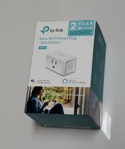 Tp Link Kasa Smart WiFi Plug Slim Edition KP100 Google Assistant Amazon Alexa  