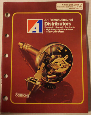 #ad #ad 1980s A1 Remanufactured Distributors Parts Book Catalog # 3082 DI $16.96
