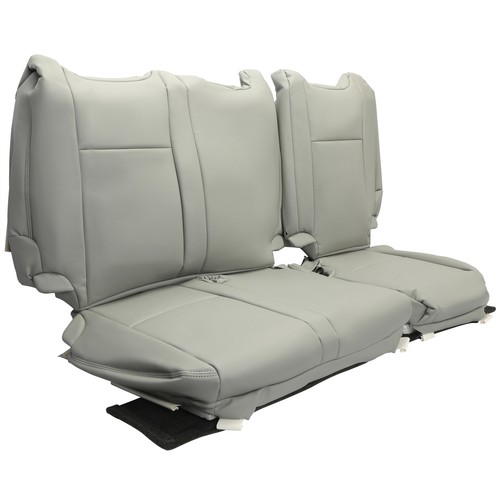 Full Set Seat Covers For Toyota Highlander 14-19 Grey Synthetic Leather - Picture 8 of 15