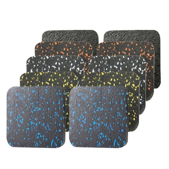 1 Pair Treadmill Shock Absorbing Mat Rubber Home Gym Exercise Floor Pad