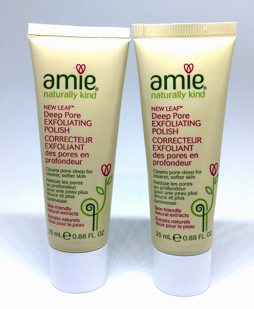 2x AMIE New Leaf Deep Pore Exfoliating Polish .88 fl oz