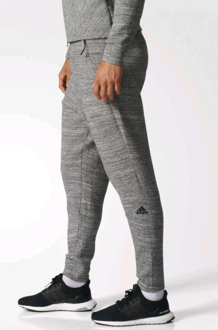 2016 Adidas ZNE Pulse Travel Pants Dark Grey Knit Sz 4XL XXXXL BS1965 90 NWT