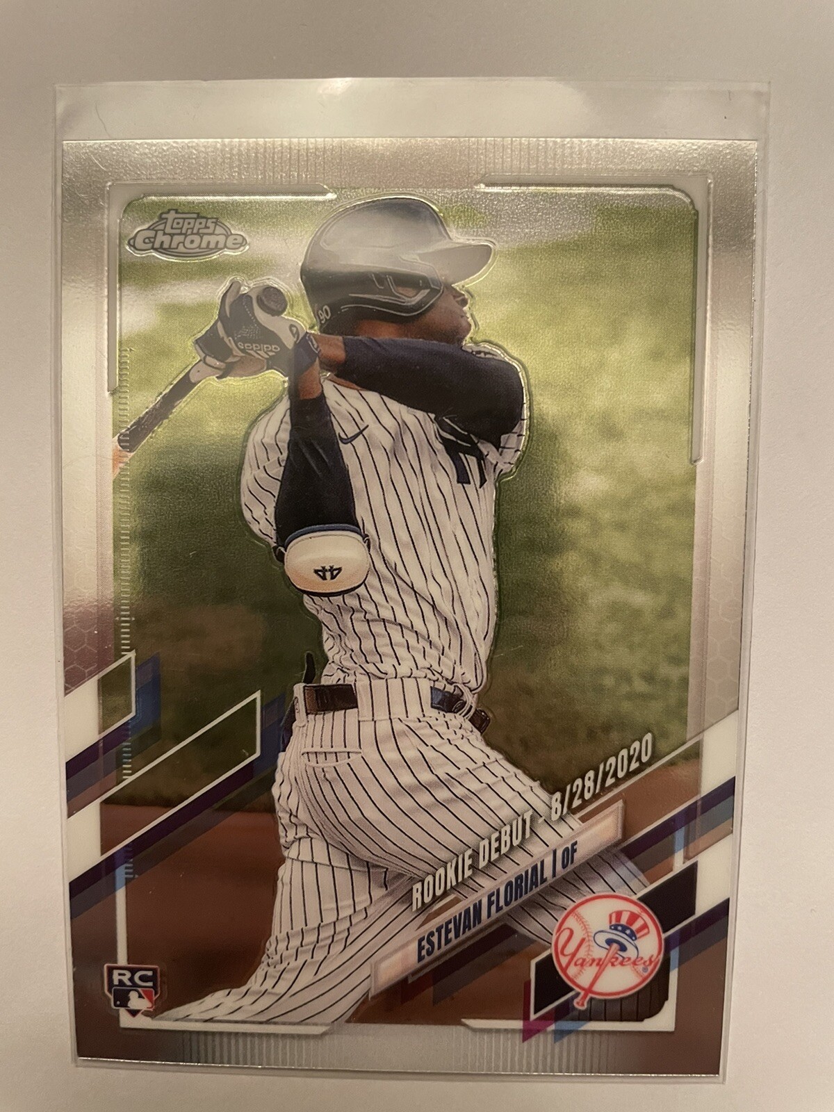2021 Topps Chrome Update Estevan Florial Rookie Debut Yankees USC41