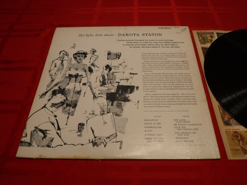 Dakota Staton The Late, Late Show 1957 LP Mono Capitol T 876 Broadway Foggy Day - Imagen 8 de 9