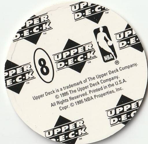 1995 Upper Deck Milk Cap - Pog #8 - Michael Jordan (Chicago Bulls