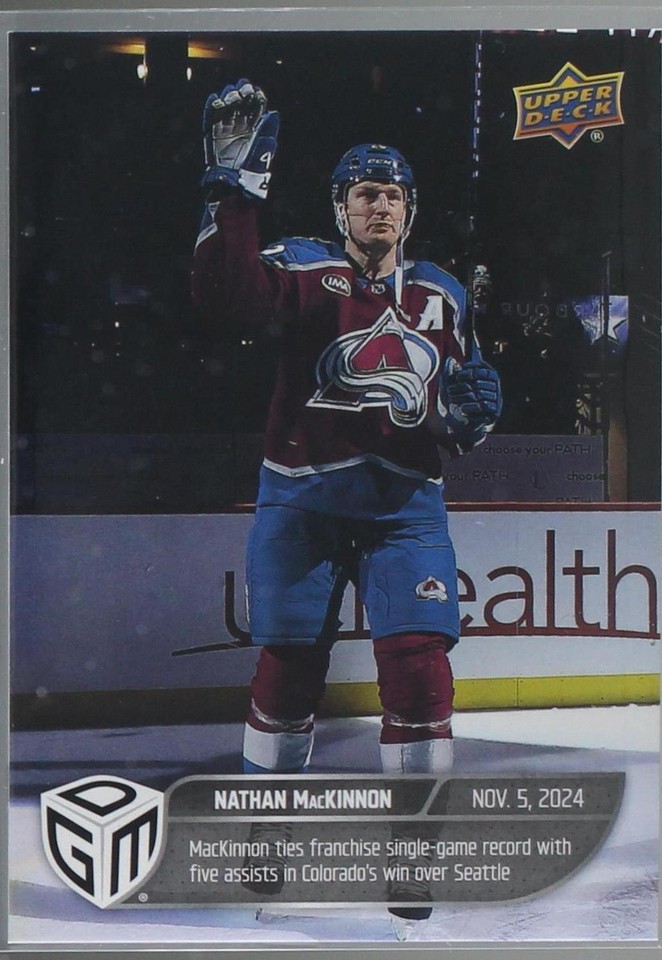 2024-25 Upper Deck Game Dated Moments - Nathan MacKinnon #16 - 1 of 1