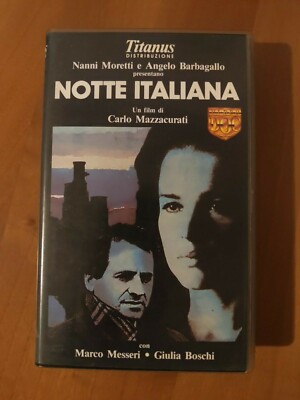 NOTTE ITALIANA - VHS TITANUS DISTRIBUZIONE EX NOLEGGIO *RARISSIMA*