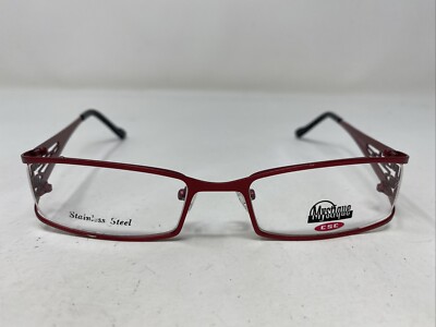 CSC MYSTIQUE 5014 MATTE BURGUNDY 53-17-135 METAL FULL RIM EYEGLASSES FRAME VV14