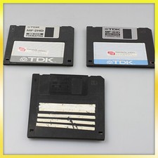 ✅ Vintage alte TDK MF-2HD PC formatiert 3,5" 3x Speicher Disketten