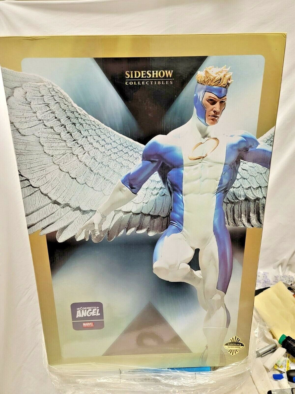  SIDESHOW ANGEL POLYSTONE STATUE COMIQUETTE EXCLUSIVE X-MEN Premium FIGURE Print
