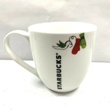Starbucks 2011 Holiday Dove With Red & Green Mittens- 13oz Coffee Cup