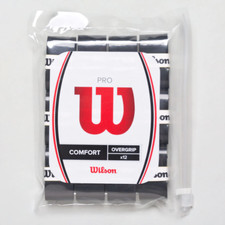 New Wilson Pro Comfort Overgrip  12 Pack - Black