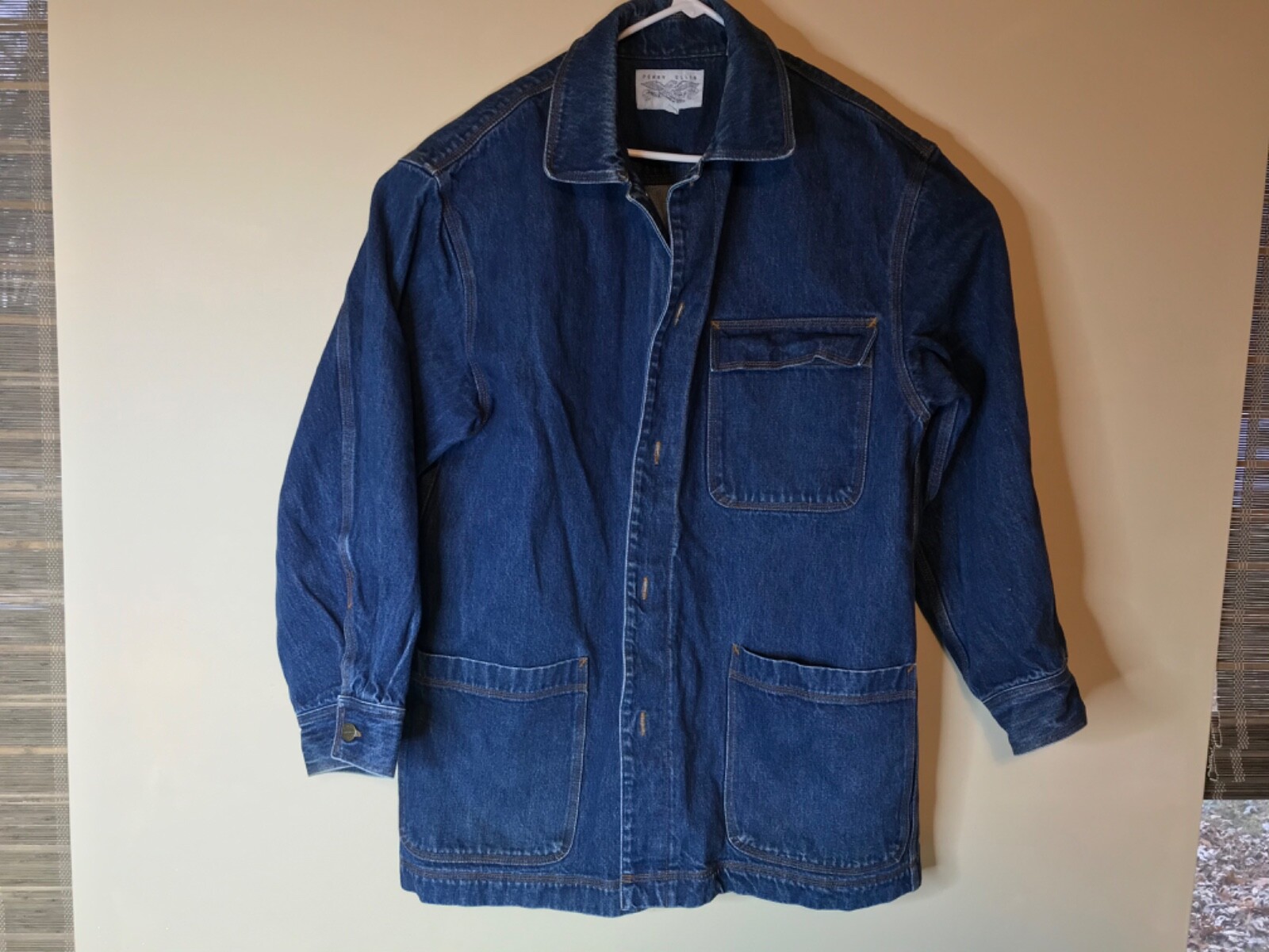 PERRY ELLIS AMERICA DARK DENIM TRUCKER 