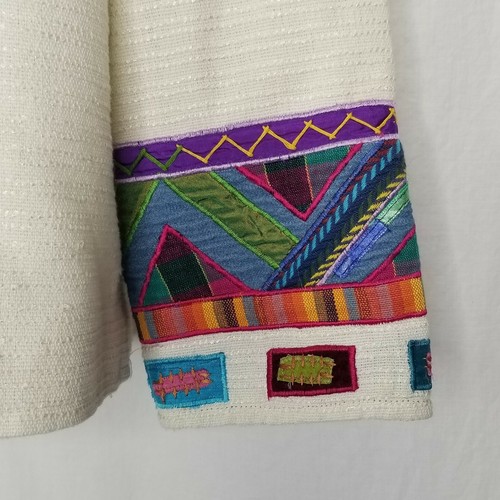 Parsley & Sage Fiber Art Jacket Textile Artist Bright Colors Size Small - Picture 11 of 11