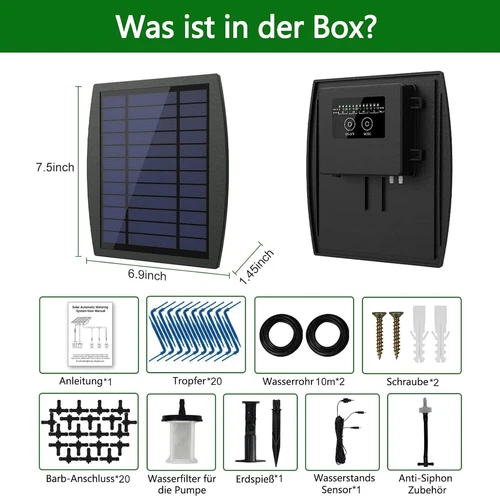 Solar Bewässerungssystem Pflanzenbewässerung Automatisch automatische System Kit - Bild 12 von 13