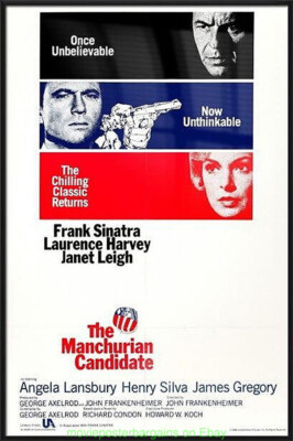 Edjay Postre THE MANCHURIAN CANDIDATE MOVIE POSTER SS 27x40 Rerelease 1988 Frank ...