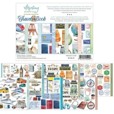 Mintay TRAVEL Book 6x8 Paper Pad with Elements for Precise Cutting Scrapbook
