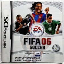  Manual Only FIFA 06 - Nintendo DS Excellent Original Instruction Booklet Game
