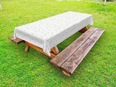 Minimalistisch Outdoor Tischdecke Soft Oval Tupfen Garten Stoff Digitaldruck 