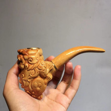 Cigarette Holder Cigarette Pot PipGun Carving Pixiu Dragon Head Pot Collection