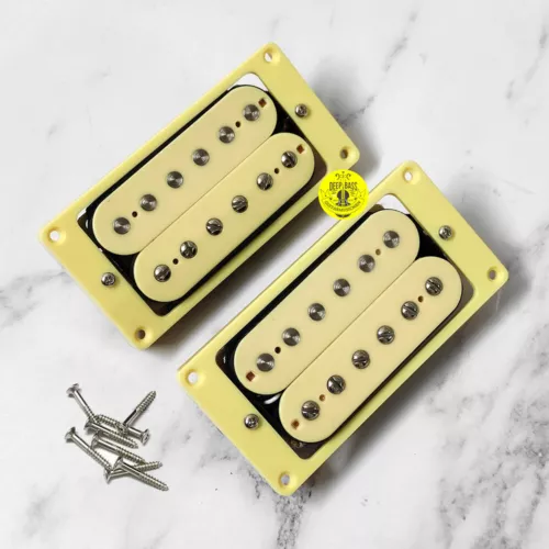 for Les Paul Epiphone Electric Guitar Pickups Humbucker Set of 2 Alnico 5 Magnet