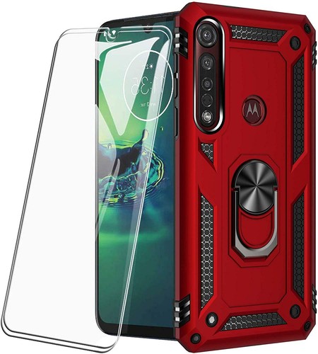 Custodie telefono corazza supporto anello antiurto 3 in 1 con vetro temperato per Samsung - Foto 16 di 18