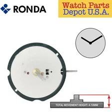 Genuine Ronda 502 Quartz Watch Movement (2 Hands, Swiss Parts) - NEW!