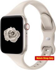 Slim Silicone Band for Apple Watch 38mm 40mm 41mm 44mm Compatibility