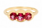 GENUINE 1.10 Cts  PINK SAPPHIRE RING SOLID 10K YELLOW GOLD - Free Appraisal- NWT — photo 2