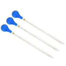 Graduated Dropper Pipettes Kit, 3pcs 20ml Pipette with Rubber Cap, Clear