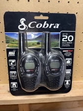 Cobra CXT225 Microtalk Walkie Talkies 2 Way Radios Belt Clip 20 Open Box Read
