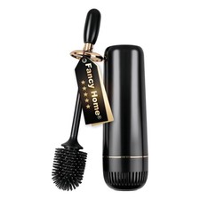 Toilet Brush and Holder Set, Luxury Toilet Brush Sleek Stand, High-End Mode...
