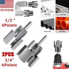 Integrated Internal & External Pipe Threading-Tool PVC Pipe Threader Cutting Kit