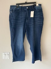 NEW Judy Blue Denim Skinny Fit Capri Jeans Dark Wash Size 20W