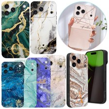 Durable Phone Cover For iPhone 17 Pro 16e 15 Plus 14 13 Marble Customizable Case