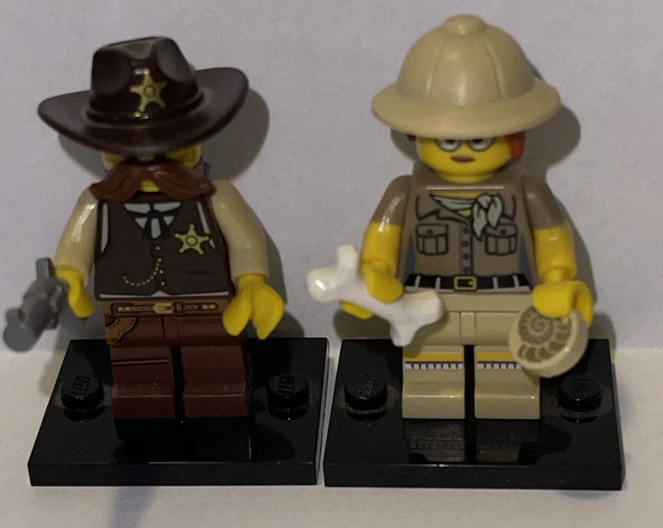 Lego Minifigure Lot Series 13: Carpenter,Sheriff,Snake Charmer, Paleontologist - Image 4 of 4