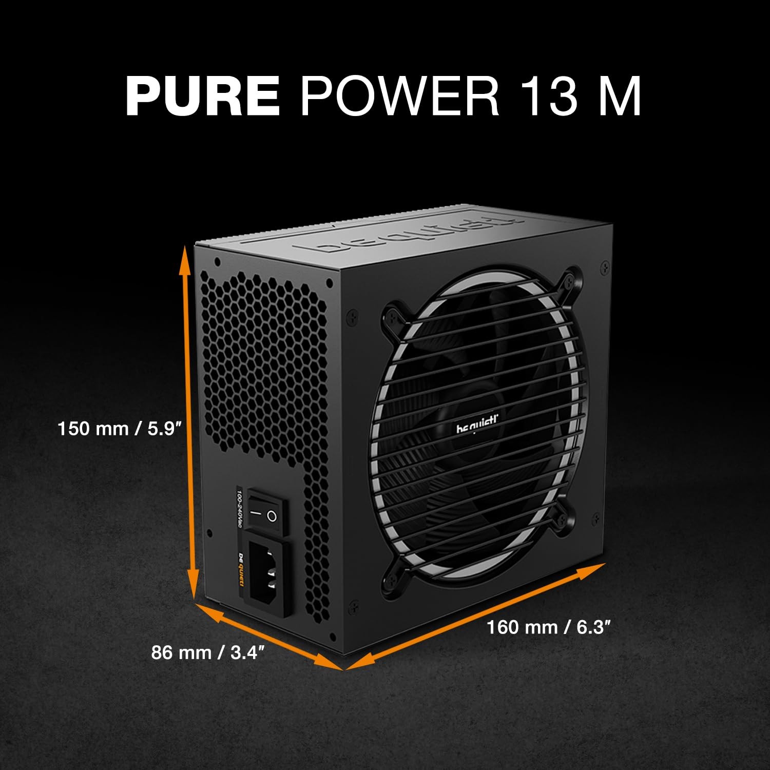be quiet Pure Power 13 M 750W Power Supply, 80 Plus® Gold Certification, ATX ...