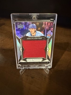 2022-23 UD Equisite JURAJ SLAFKOVSKY Extra Equisite Rookie Patch /349 HABS!